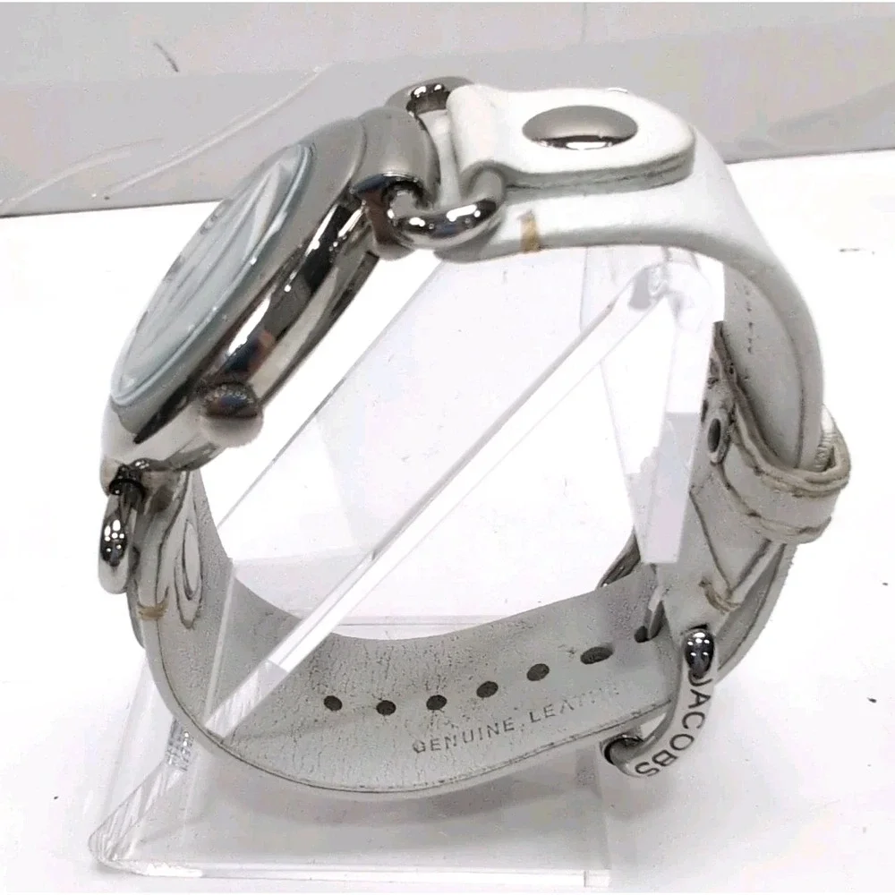 Marc by Marc Jacobs Molly Watch MBM1000 White Leather Strap w/ Box & Booklet
